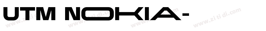 UTM Nokia字体转换